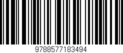 Código de barras (EAN, GTIN, SKU, ISBN): '9788577183494'