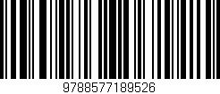 Código de barras (EAN, GTIN, SKU, ISBN): '9788577189526'