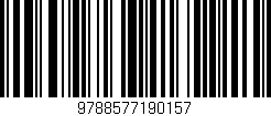Código de barras (EAN, GTIN, SKU, ISBN): '9788577190157'