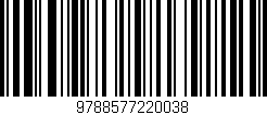 Código de barras (EAN, GTIN, SKU, ISBN): '9788577220038'