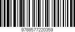 Código de barras (EAN, GTIN, SKU, ISBN): '9788577220359'