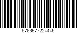 Código de barras (EAN, GTIN, SKU, ISBN): '9788577224449'