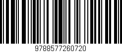 Código de barras (EAN, GTIN, SKU, ISBN): '9788577260720'