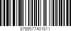 Código de barras (EAN, GTIN, SKU, ISBN): '9788577401611'
