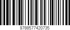 Código de barras (EAN, GTIN, SKU, ISBN): '9788577420735'