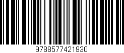 Código de barras (EAN, GTIN, SKU, ISBN): '9788577421930'
