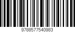 Código de barras (EAN, GTIN, SKU, ISBN): '9788577540983'