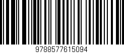Código de barras (EAN, GTIN, SKU, ISBN): '9788577615094'
