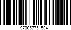Código de barras (EAN, GTIN, SKU, ISBN): '9788577615841'