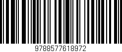 Código de barras (EAN, GTIN, SKU, ISBN): '9788577618972'