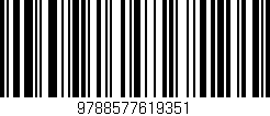 Código de barras (EAN, GTIN, SKU, ISBN): '9788577619351'