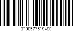Código de barras (EAN, GTIN, SKU, ISBN): '9788577619498'