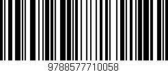 Código de barras (EAN, GTIN, SKU, ISBN): '9788577710058'