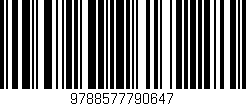 Código de barras (EAN, GTIN, SKU, ISBN): '9788577790647'