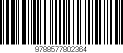 Código de barras (EAN, GTIN, SKU, ISBN): '9788577802364'