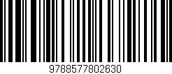 Código de barras (EAN, GTIN, SKU, ISBN): '9788577802630'