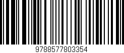 Código de barras (EAN, GTIN, SKU, ISBN): '9788577803354'
