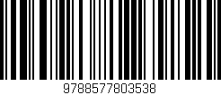 Código de barras (EAN, GTIN, SKU, ISBN): '9788577803538'