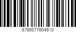 Código de barras (EAN, GTIN, SKU, ISBN): '9788577804610'
