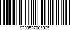 Código de barras (EAN, GTIN, SKU, ISBN): '9788577806935'