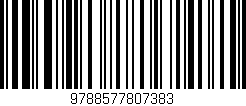 Código de barras (EAN, GTIN, SKU, ISBN): '9788577807383'