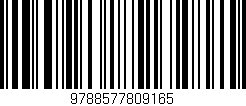 Código de barras (EAN, GTIN, SKU, ISBN): '9788577809165'