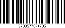 Código de barras (EAN, GTIN, SKU, ISBN): '9788577874705'