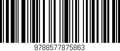 Código de barras (EAN, GTIN, SKU, ISBN): '9788577875863'