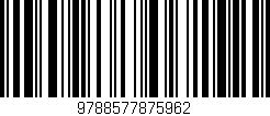 Código de barras (EAN, GTIN, SKU, ISBN): '9788577875962'