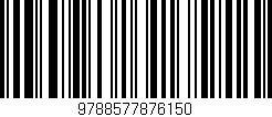 Código de barras (EAN, GTIN, SKU, ISBN): '9788577876150'