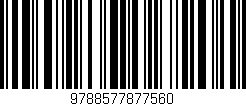 Código de barras (EAN, GTIN, SKU, ISBN): '9788577877560'