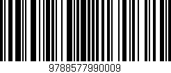 Código de barras (EAN, GTIN, SKU, ISBN): '9788577990009'
