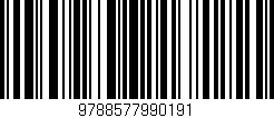 Código de barras (EAN, GTIN, SKU, ISBN): '9788577990191'