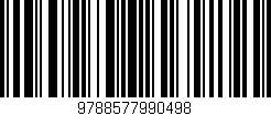 Código de barras (EAN, GTIN, SKU, ISBN): '9788577990498'