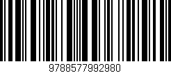 Código de barras (EAN, GTIN, SKU, ISBN): '9788577992980'