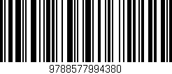 Código de barras (EAN, GTIN, SKU, ISBN): '9788577994380'