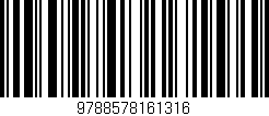 Código de barras (EAN, GTIN, SKU, ISBN): '9788578161316'