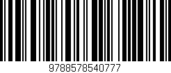 Código de barras (EAN, GTIN, SKU, ISBN): '9788578540777'