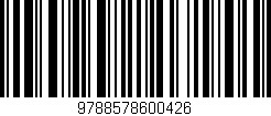 Código de barras (EAN, GTIN, SKU, ISBN): '9788578600426'