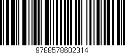 Código de barras (EAN, GTIN, SKU, ISBN): '9788578602314'