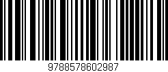 Código de barras (EAN, GTIN, SKU, ISBN): '9788578602987'