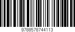 Código de barras (EAN, GTIN, SKU, ISBN): '9788578744113'