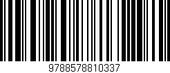 Código de barras (EAN, GTIN, SKU, ISBN): '9788578810337'