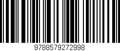 Código de barras (EAN, GTIN, SKU, ISBN): '9788579272998'