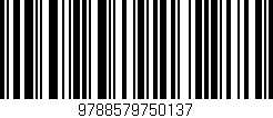 Código de barras (EAN, GTIN, SKU, ISBN): '9788579750137'