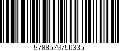 Código de barras (EAN, GTIN, SKU, ISBN): '9788579750335'