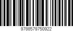 Código de barras (EAN, GTIN, SKU, ISBN): '9788579750922'