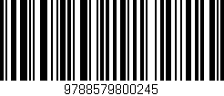 Código de barras (EAN, GTIN, SKU, ISBN): '9788579800245'