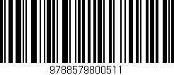 Código de barras (EAN, GTIN, SKU, ISBN): '9788579800511'