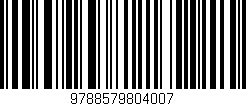Código de barras (EAN, GTIN, SKU, ISBN): '9788579804007'